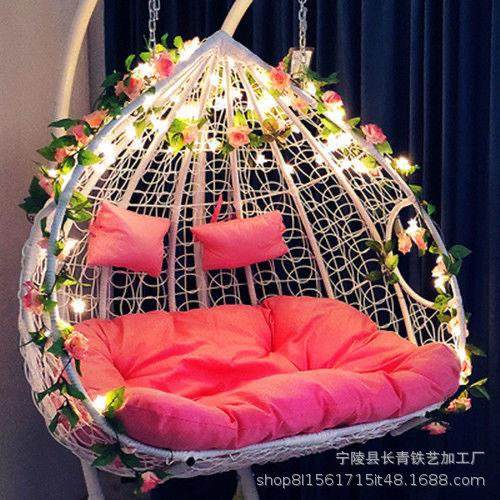 秋千吊椅 吊篮粗藤椅 吊床户外阳台休闲藤椅 室内单人秋千 一件