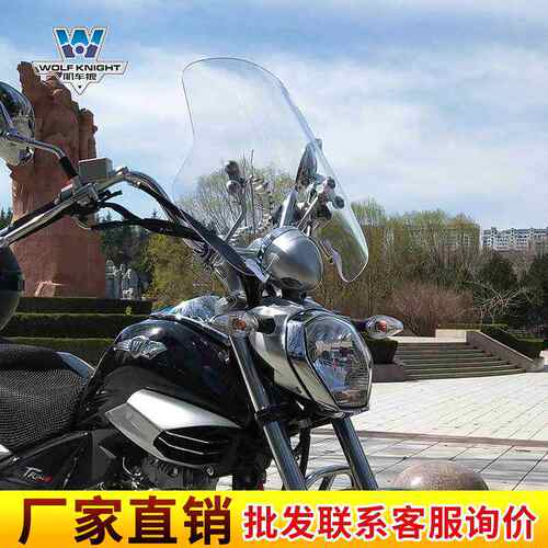 肌车狼 适用于豪爵TR150风挡挡风板挡风玻璃太子摩托前风挡板改装