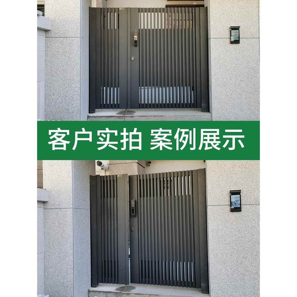 庭院大门铝合金花园门别墅户外院子入户单双开门院门围墙小门中式