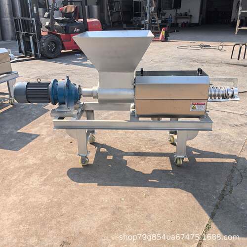 养殖场猪粪牛粪不锈钢干湿分离机人工上料干湿分离机豆渣脱水机