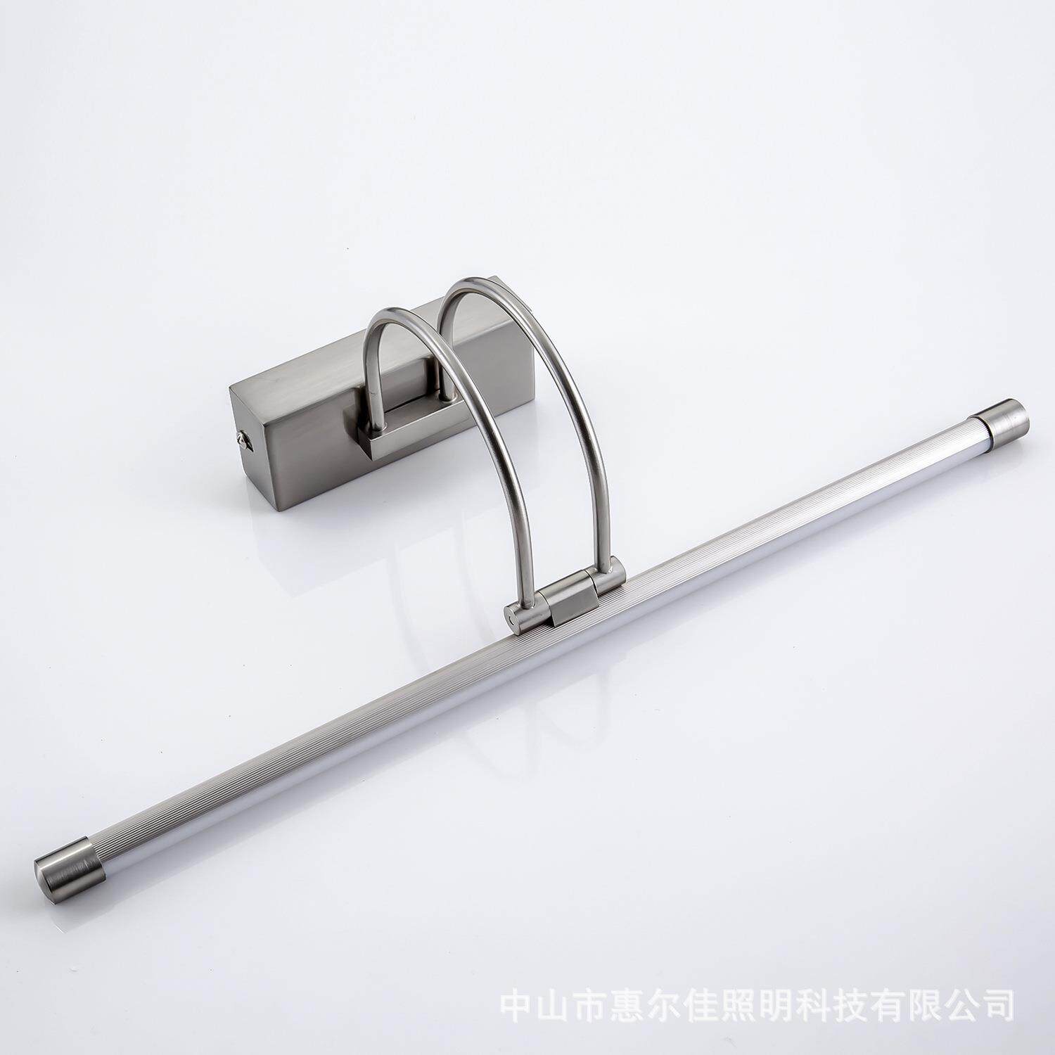 不锈钢LED镜前灯可转动卫生间浴室卧室化妆灯防潮镜画镜柜灯出口