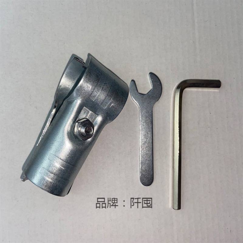 25MM不锈钢管接头活动六分铁管镀锌管钢管连接件圆管固定卡扣配件