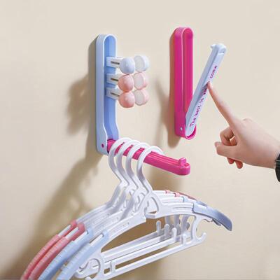 Dopamine-inspired clothes hanger storage rack, no drilling r