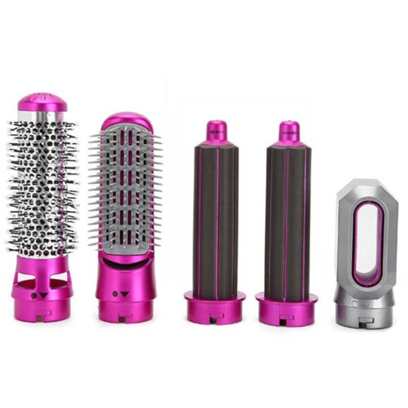 新款五合一热风梳自动卷发棒卷直两用美发造型吹风机负离子波浪卷