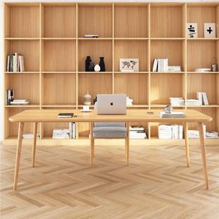 简f约现代实木办理公室办公书房电脑桌椭圆形实公司经椭圆形lot老