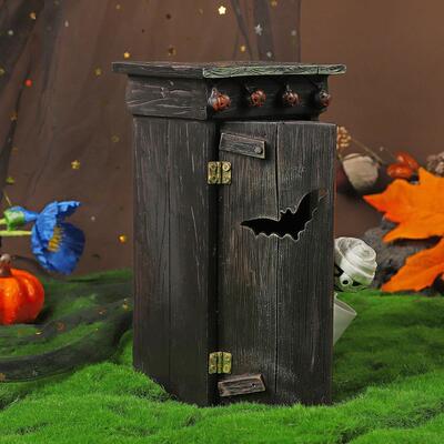 跨境新品 Outhouse Mummy Animated Decor 厕所木乃伊树脂装饰