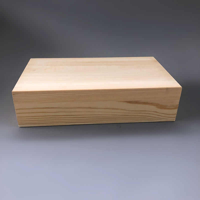原木色小木盒实木长方形收纳盒