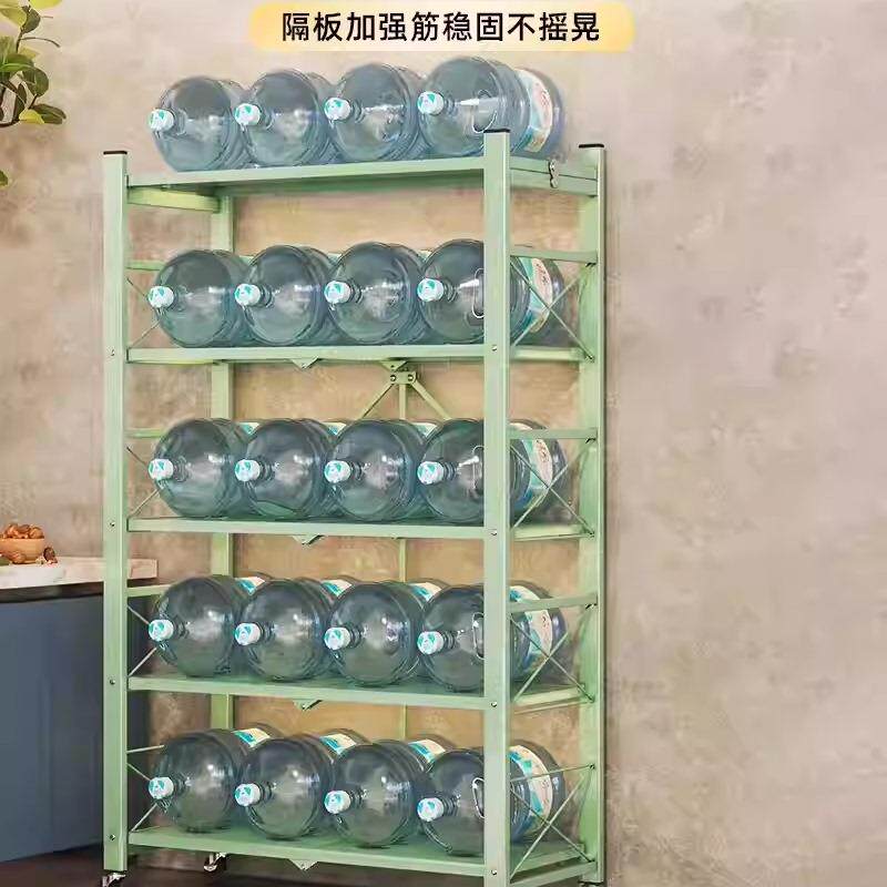 厨房置物架落地多层锅架微波炉烤箱家用多功能储物架电器收纳架子