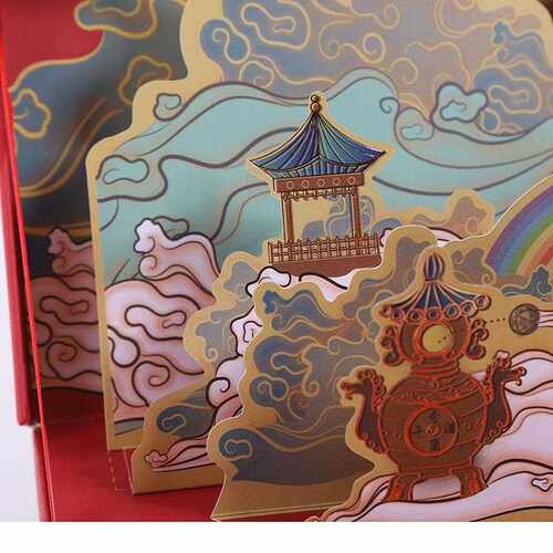 新款直销中秋月饼礼品包装盒手提包创意包装月饼盒6粒8粒国潮立体