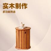 ?橡胶木实木中多功能叠乐圆叠凳可叠放KEZ新客厅式 卧室餐凳组合免