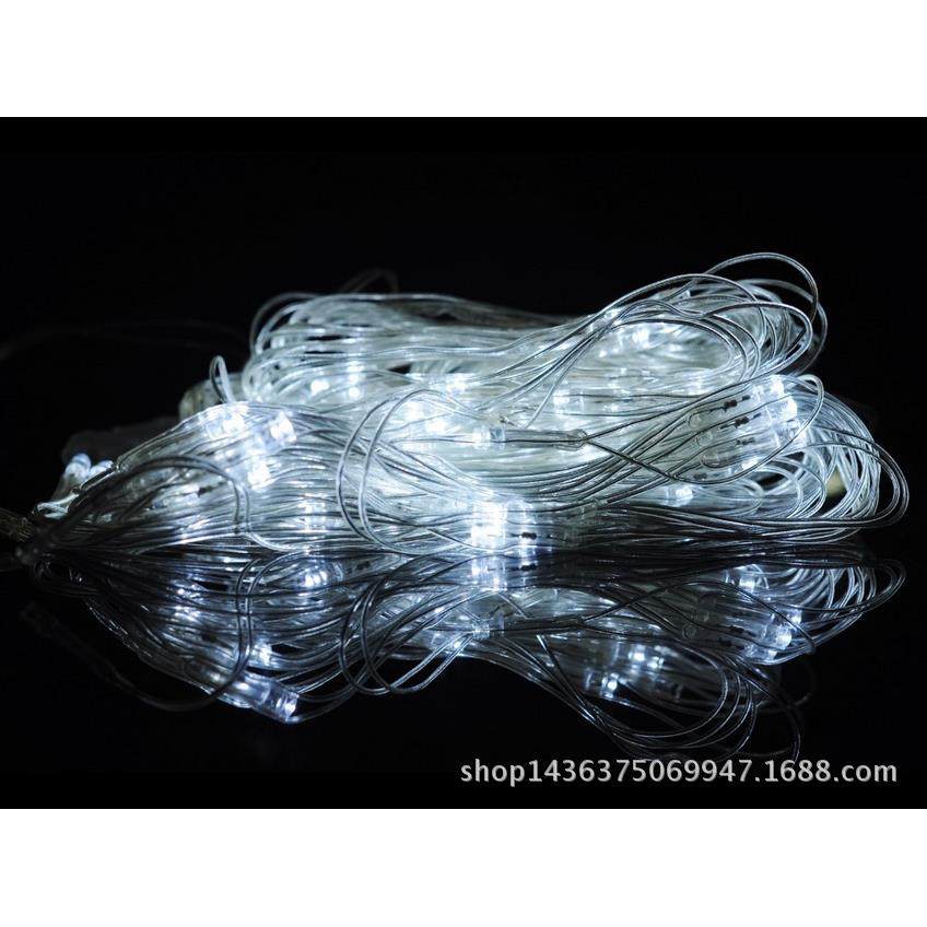 2*3米200LED白色网灯节日灯圣诞灯渔网灯婚庆装饰灯