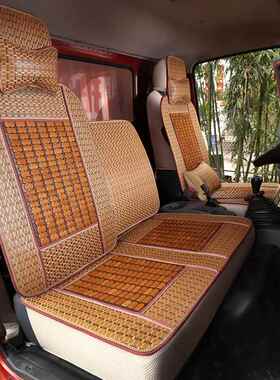 江淮骏铃V3V5V6V7E6e3E5帅铃EQ6恺达康铃J3J5J6夏季竹片货车座套