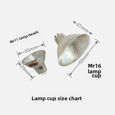 24V机床照明射灯卤素灯杯大杯MR16 24V20W35W50W卤钨灯MR11小杯