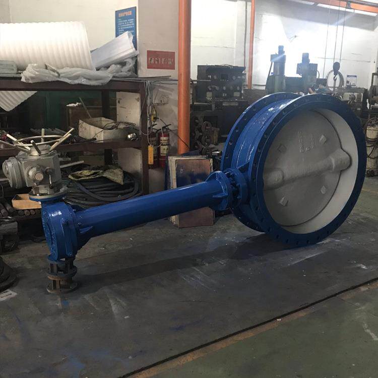 【厂家直销】软密封法兰式长杆蝶阀D343X-10 DN1600高品质保证