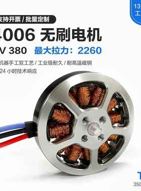 TYI天意4006无人机无刷电机380kv航模飞机大功率高速盘式马达30A