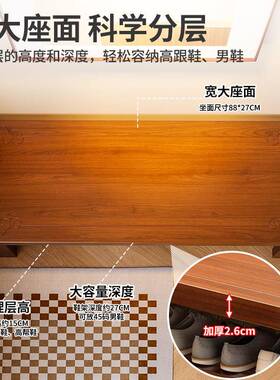 鞋换架家用口可多层立式鞋柜门置物架简易现代入户HTZ落地坐收纳