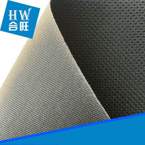 合旺箱包布牛津布文件袋布洗衣机罩600DPVC黑色 15*15 1.5*1.5