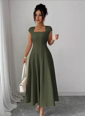 Womens Spring Summer French Elegant Commuter Beach Casual