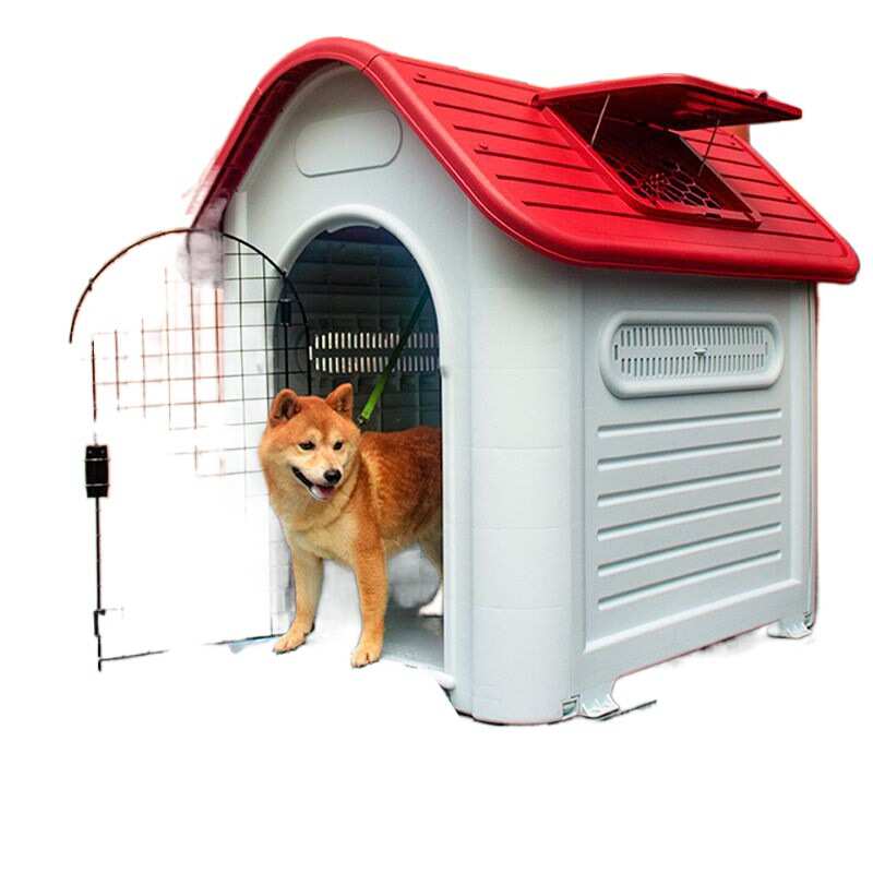 H2W狗窝四季通用室外夏季防晒狗屋户外防雨大型犬狗房子狗笼猫窝