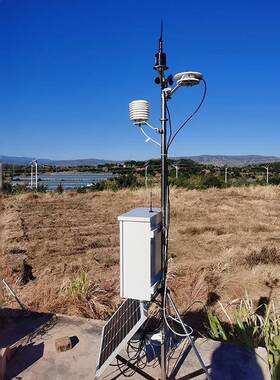 2.5米7要素AWS107太阳能4g无线气象站云平台数据管理