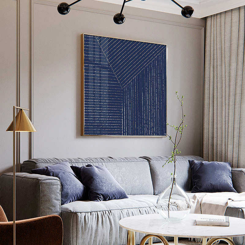 轨迹 现代简约抽象客厅背景墙装饰画纯色线条挂画正方形墙壁画,家居饰品,现代装饰画,淘宝优惠券,粉丝福利购,淘宝优惠卷