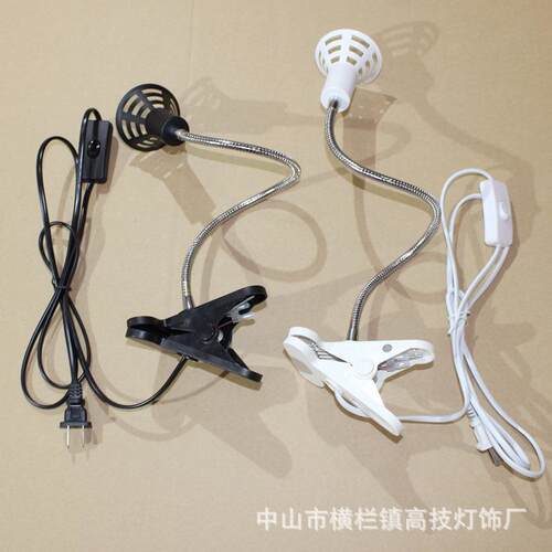 柜台软管照明灯具 MR16 220V50W石英卤素射灯 软杆夹式灯架带插头