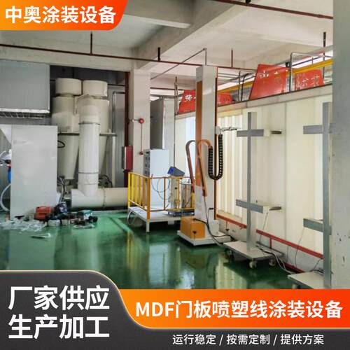 MDF门板喷塑线涂装设备全自动流水线喷粉喷塑设备喷涂流水线厂家