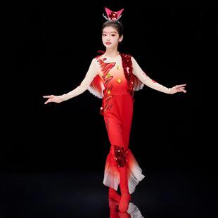 正品鲤鱼跳龙舞鱼蹈表演装服龙服道具板门凳新式小河式童装六十一
