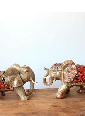 大陶瓷190903窑变艺象工品，家大居象装饰摆设0903