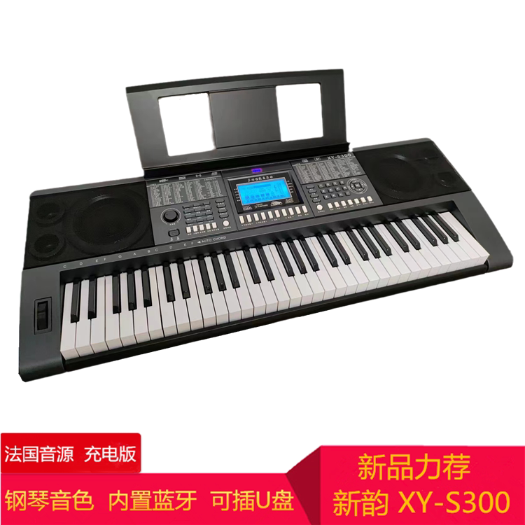新韵S300充电版电子琴内置蓝牙多功能儿童幼师老年人户外演奏家用