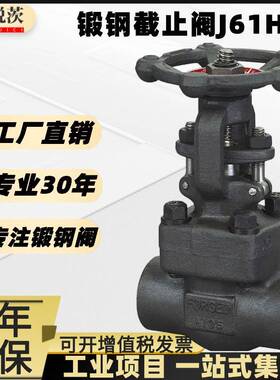 锻钢焊接截止阀J61Y-25/40/100C锻钢法兰CL150/300/800LB高温高压