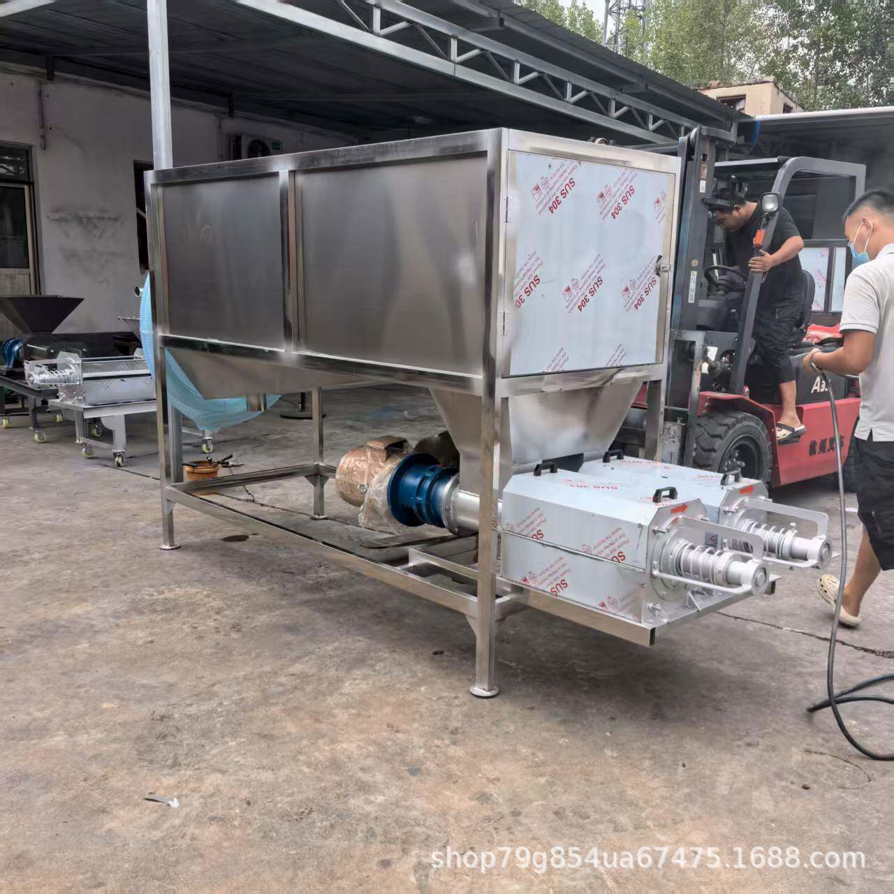 三相电双机头滚筒微滤猪粪干湿分离机 水冲粪水泡粪干湿分离机