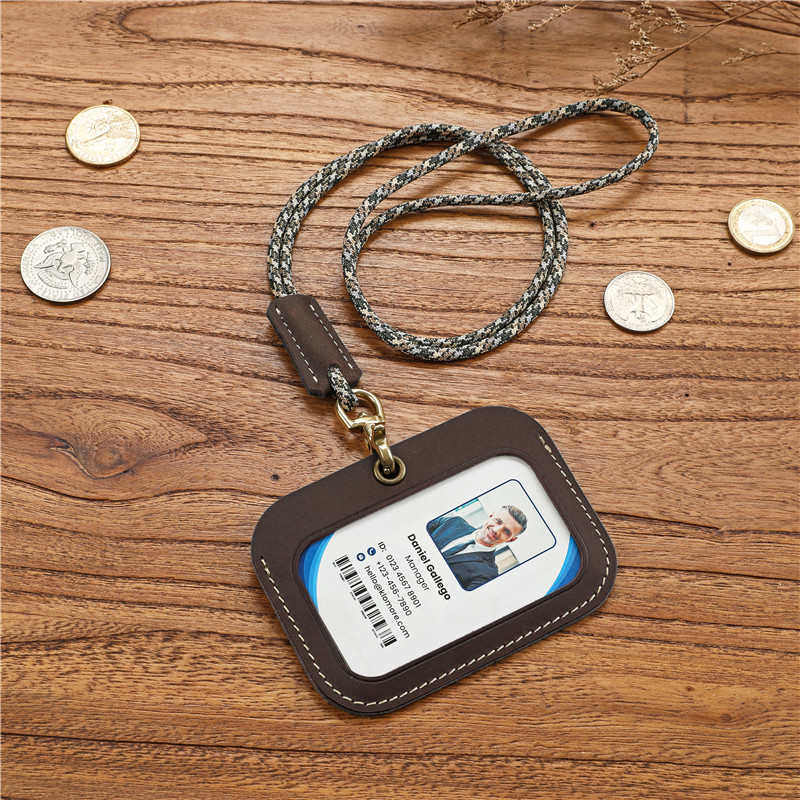 复古手工公交卡套疯马头层牛皮工作牌证件套带挂绳胸卡出入工作证,箱包皮具/热销女包/男包,卡套,淘宝优惠券,粉丝福利购,淘宝优惠卷