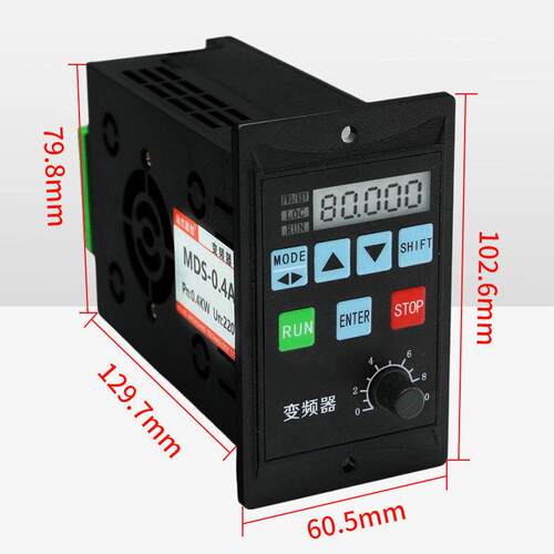 小型27HJ-BPQ-7简易变频器20v单0相三相电机调速器40w50w小功率