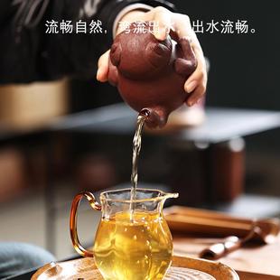 紫砂茶具可爱创玩十意二肖茶道紫泥ACL生茶旺财手抓壶