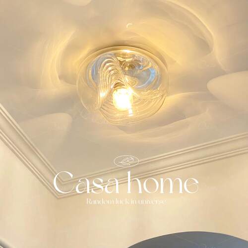 包豪斯中古走道吸顶灯法式覆古创意入户玄关衣帽间氛围阳台灯casa