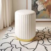 当天发轻奢网红卧室家用梳妆台凳子圆桶储物圆凳换鞋 梳妆台化妆椅