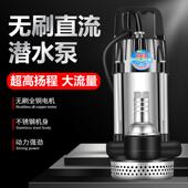 无刷直流潜水泵48V60V72V电动车通用智能抽水泵农用灌溉抽水机
