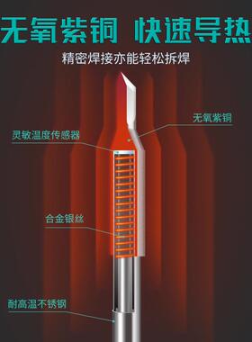 CXG/创新高发热芯焊头配件插拔式一体化烙铁头T6/T7 862焊头配件