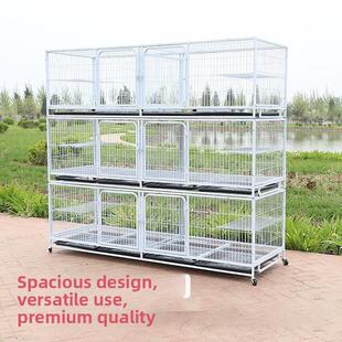 三层养猫笼双层养猫笼养猫笼家庭宠物笼带隔断狗笼