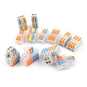 52PCS电 盒套装 迷你电线连接器快速接线端子NC222 223组合混装