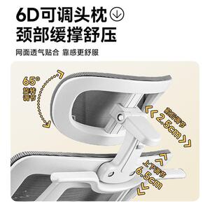 朗域轩品人体工学椅护腰电脑椅家用久坐靠背电竞椅可躺办公室座椅