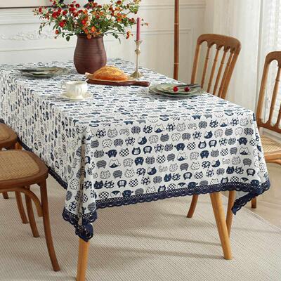 Tablecloth cotton linen modern simple coffee table table mat