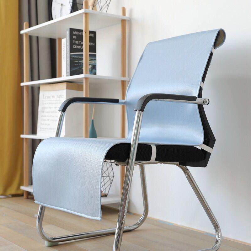 夏季冰丝凉席椅子坐垫靠垫一体办公室久坐夏天座垫屁股垫靠背凉垫