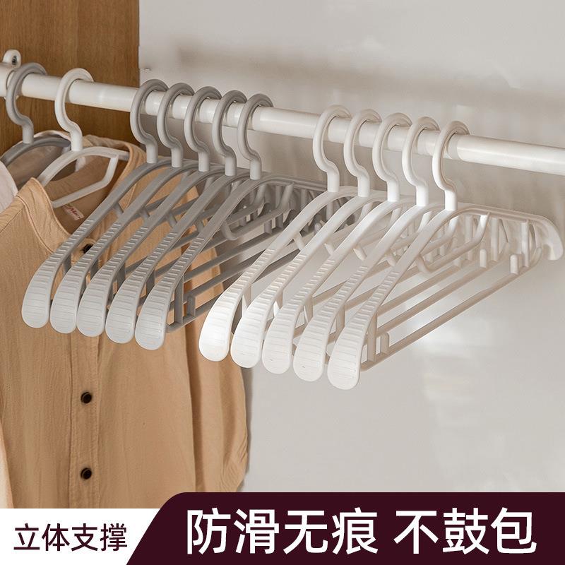 PP料无痕防滑衣服架多功能加厚新料衣撑成人衣架衣服撑晾衣架