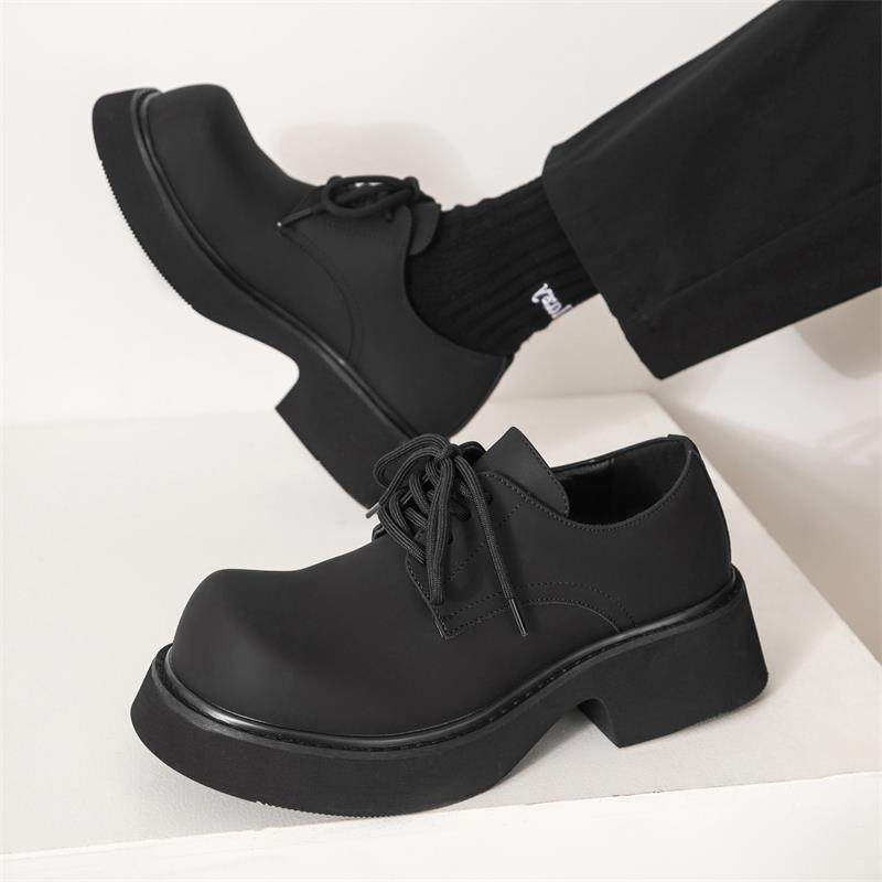 高档子男款2024新款季马丁靴低帮透气鞋单夏鞋厚底德比鞋头大休闲,流行男鞋,休闲皮鞋,淘宝优惠券,粉丝福利购,淘宝优惠卷