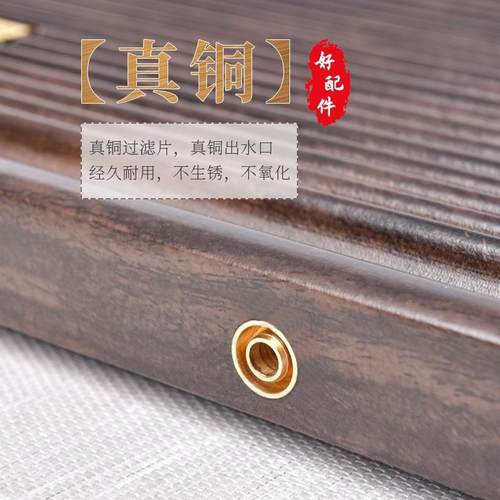 茶盘黑家用排chuxin水式小茶盘茶具办公简约檀木小室海型茶茶台实