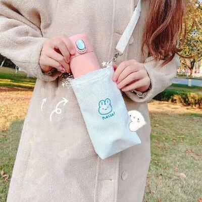 Cartoon Carrier Cup Pouch Tumbler Tote Bag Water Bottle Bag