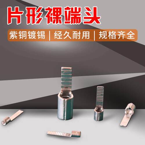 DBN2-10 接线鼻子 DBN2-14片形裸端子DBN2-18冷压接线端子铜鼻子