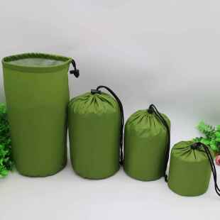 柔软防水尼龙束口袋军绿色牛津布抽绳袋羽绒服收纳袋索绳收束袋子